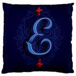 Marquis Love Dope Lettering Blue Red Alphabet E Large Cushion Case (Two Sides) Front