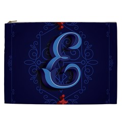 Marquis Love Dope Lettering Blue Red Alphabet E Cosmetic Bag (xxl)  by Mariart