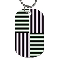 Mccollough Test Image Colour Effec Line Dog Tag (one Side) by Mariart