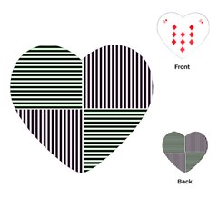 Mccollough Test Image Colour Effec Line Playing Cards (heart) 