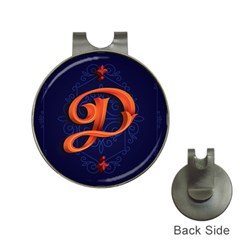 Marquis Love Dope Lettering Blue Red Orange Alphabet P Hat Clips With Golf Markers by Mariart