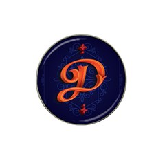 Marquis Love Dope Lettering Blue Red Orange Alphabet P Hat Clip Ball Marker by Mariart
