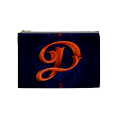 Marquis Love Dope Lettering Blue Red Orange Alphabet P Cosmetic Bag (medium)  by Mariart