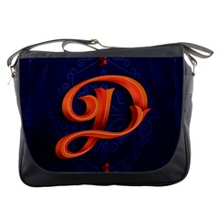 Marquis Love Dope Lettering Blue Red Orange Alphabet P Messenger Bags by Mariart