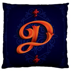 Marquis Love Dope Lettering Blue Red Orange Alphabet P Standard Flano Cushion Case (two Sides)