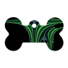 Line Light Star Green Black Space Dog Tag Bone (one Side) by Mariart