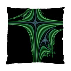 Line Light Star Green Black Space Standard Cushion Case (two Sides)