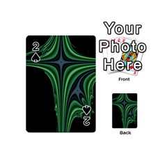 Line Light Star Green Black Space Playing Cards 54 (mini) 