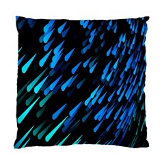 Meteor Rain Water Blue Sky Black Green Standard Cushion Case (one Side)