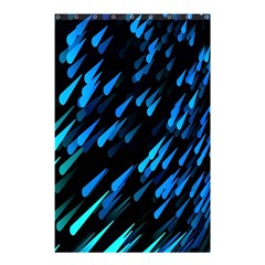 Meteor Rain Water Blue Sky Black Green Shower Curtain 48  X 72  (small)  by Mariart