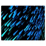 Meteor Rain Water Blue Sky Black Green Double Sided Flano Blanket (Medium)  60 x50  Blanket Front