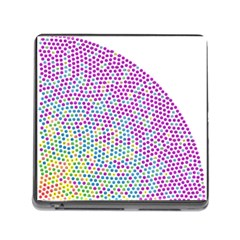 Japanese Name Circle Purple Yellow Green Red Blue Color Rainbow Memory Card Reader (square) by Mariart