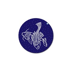 Pisces Zodiac Star Golf Ball Marker (10 Pack) by Mariart