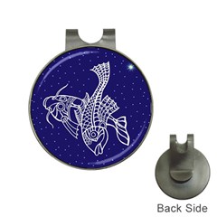 Pisces Zodiac Star Hat Clips With Golf Markers by Mariart