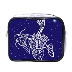 Pisces Zodiac Star Mini Toiletries Bags