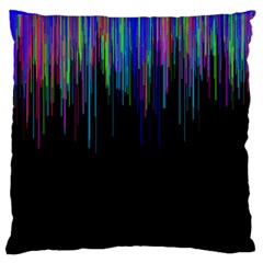 Rain Color Paint Rainbow Large Cushion Case (one Side)