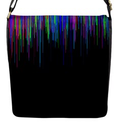 Rain Color Paint Rainbow Flap Messenger Bag (s) by Mariart