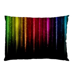 Rain Color Rainbow Line Light Green Red Blue Gold Pillow Case