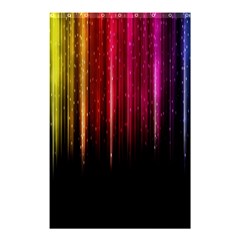 Rain Color Rainbow Line Light Green Red Blue Gold Shower Curtain 48  X 72  (small)  by Mariart