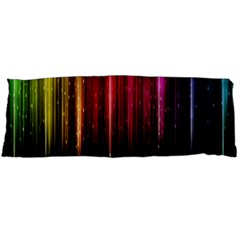 Rain Color Rainbow Line Light Green Red Blue Gold Body Pillow Case (dakimakura) by Mariart