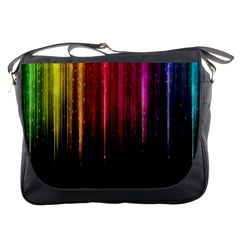 Rain Color Rainbow Line Light Green Red Blue Gold Messenger Bags