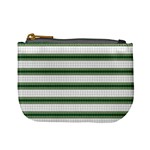 Plaid Line Green Line Horizontal Mini Coin Purses Front