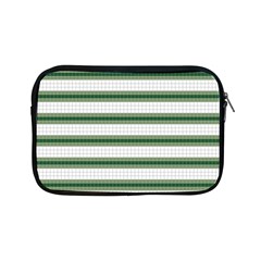 Plaid Line Green Line Horizontal Apple Ipad Mini Zipper Cases