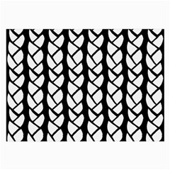 Ropes White Black Line Large Glasses Cloth (2-side) by Mariart