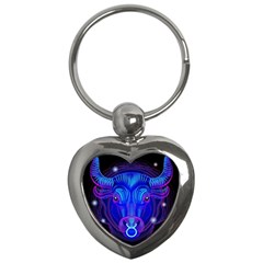 Sign Taurus Zodiac Key Chains (heart)  by Mariart