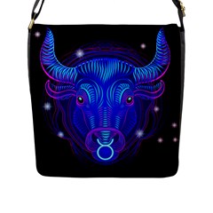 Sign Taurus Zodiac Flap Messenger Bag (l)  by Mariart