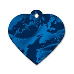 Sky Dog Tag Heart (One Side) Front