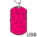 Pattern Dog Tag USB Flash (One Side) Front