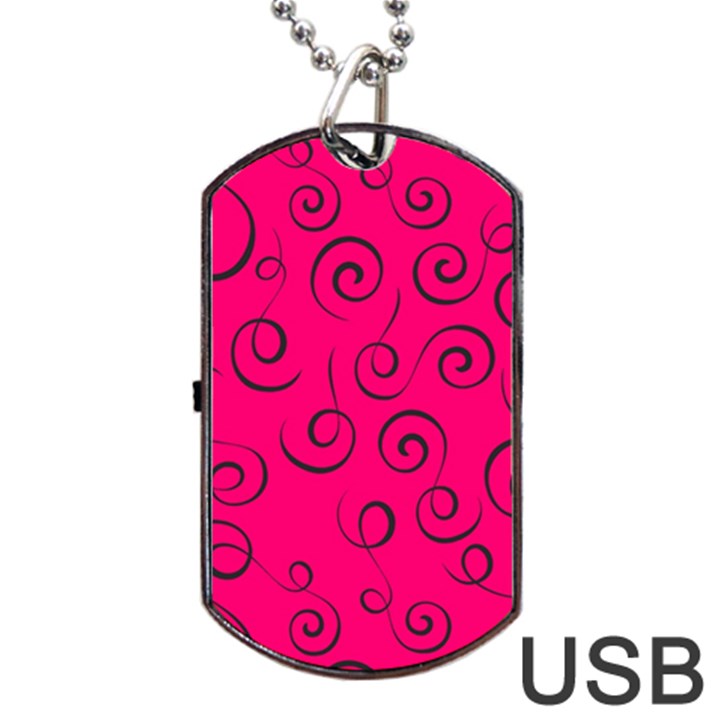 Pattern Dog Tag USB Flash (One Side)