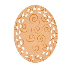 Pattern Oval Filigree Ornament (two Sides) by ValentinaDesign