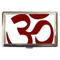 Hindu Om Symbol (Dark Red) Cigarette Money Cases