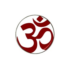 Hindu Om Symbol (dark Red) Hat Clip Ball Marker (10 Pack) by abbeyz71