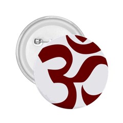 Hindu Om Symbol (dark Red) 2 25  Buttons by abbeyz71