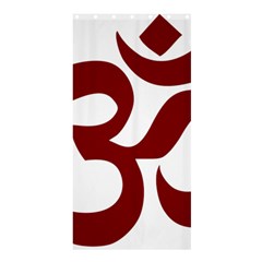 Hindu Om Symbol (dark Red) Shower Curtain 36  X 72  (stall)  by abbeyz71