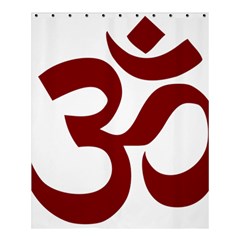 Hindu Om Symbol (dark Red) Shower Curtain 60  X 72  (medium)  by abbeyz71