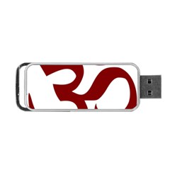 Hindu Om Symbol (dark Red) Portable Usb Flash (two Sides) by abbeyz71