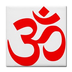 Hindu Om Symbol (Red) Face Towel