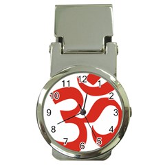 Hindu Om Symbol (red) Money Clip Watches by abbeyz71
