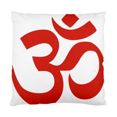 Hindu Om Symbol (red) Standard Cushion Case (two Sides) by abbeyz71