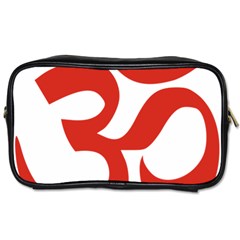 Hindu Om Symbol (red) Toiletries Bags 2-side by abbeyz71