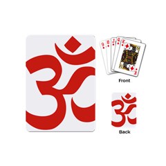 Hindu Om Symbol (red) Playing Cards (mini)  by abbeyz71