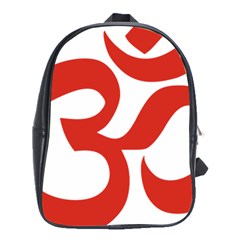Hindu Om Symbol (red) School Bags (xl)  by abbeyz71