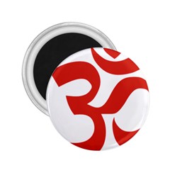 Hindu Om Symbol (red) 2 25  Magnets by abbeyz71