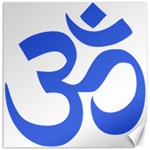 Hindu Om Symbol (Royal Blue) Canvas 12  x 12   11.4 x11.56  Canvas - 1