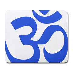 Hindu Om Symbol (royal Blue) Large Mousepads by abbeyz71