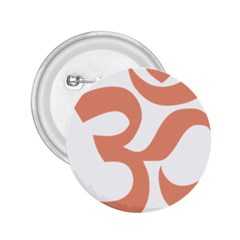 Hindu Om Symbol (Salmon) 2.25  Buttons